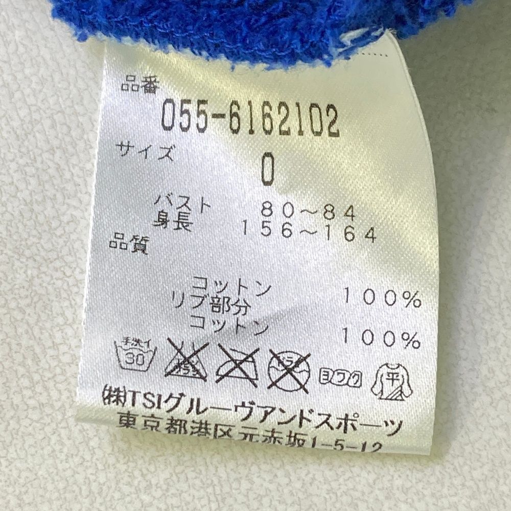 サイズ：0 PEARLY GATES パーリーゲイツ スウェット ジップパーカー
