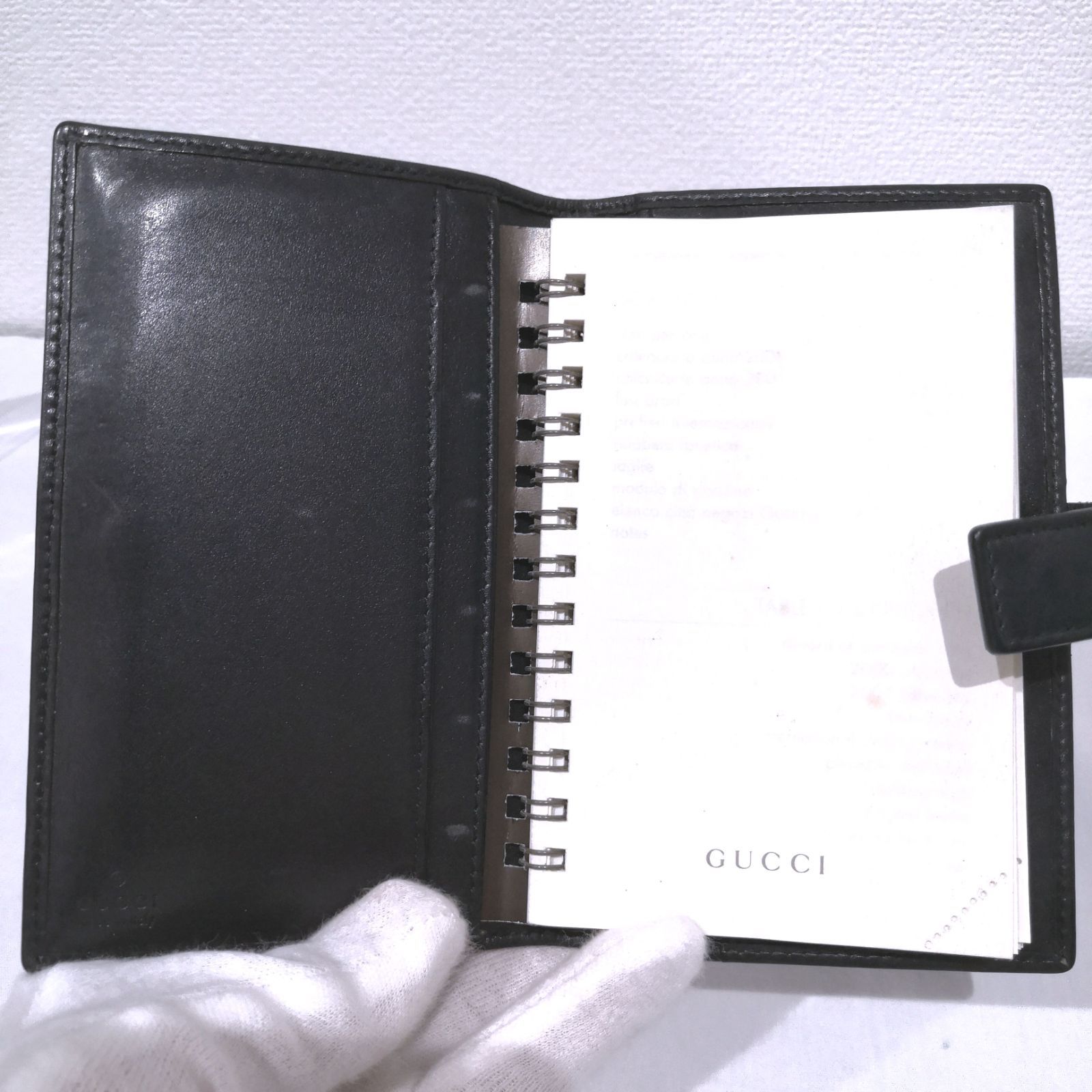 19259】GUCCI グッチ 手帳 手帳カバー 031・2184・1023・5 GG