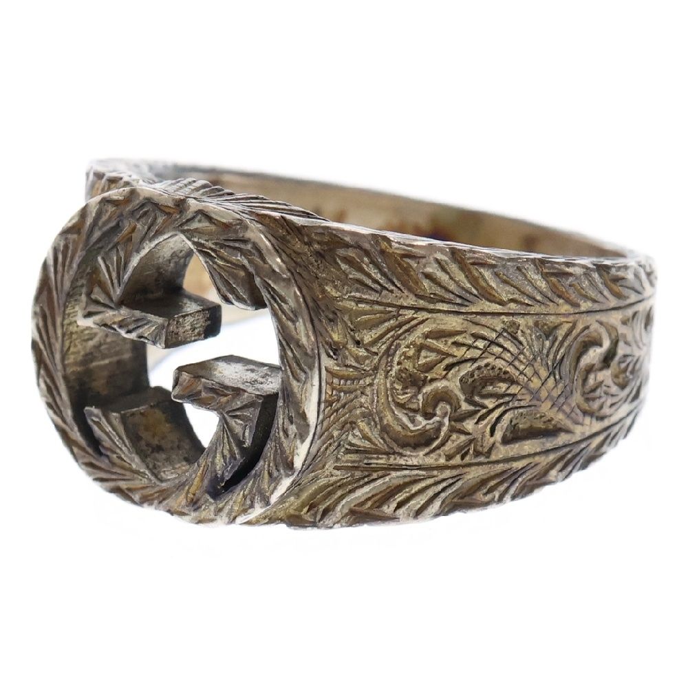 GUCCI グッチ 指輪 インターロッキングG アラベスク リング 極美品