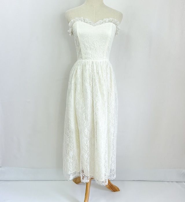 ヴィンテージ 90s 90年代 総レース フォーマル ホワイト ウエディング
