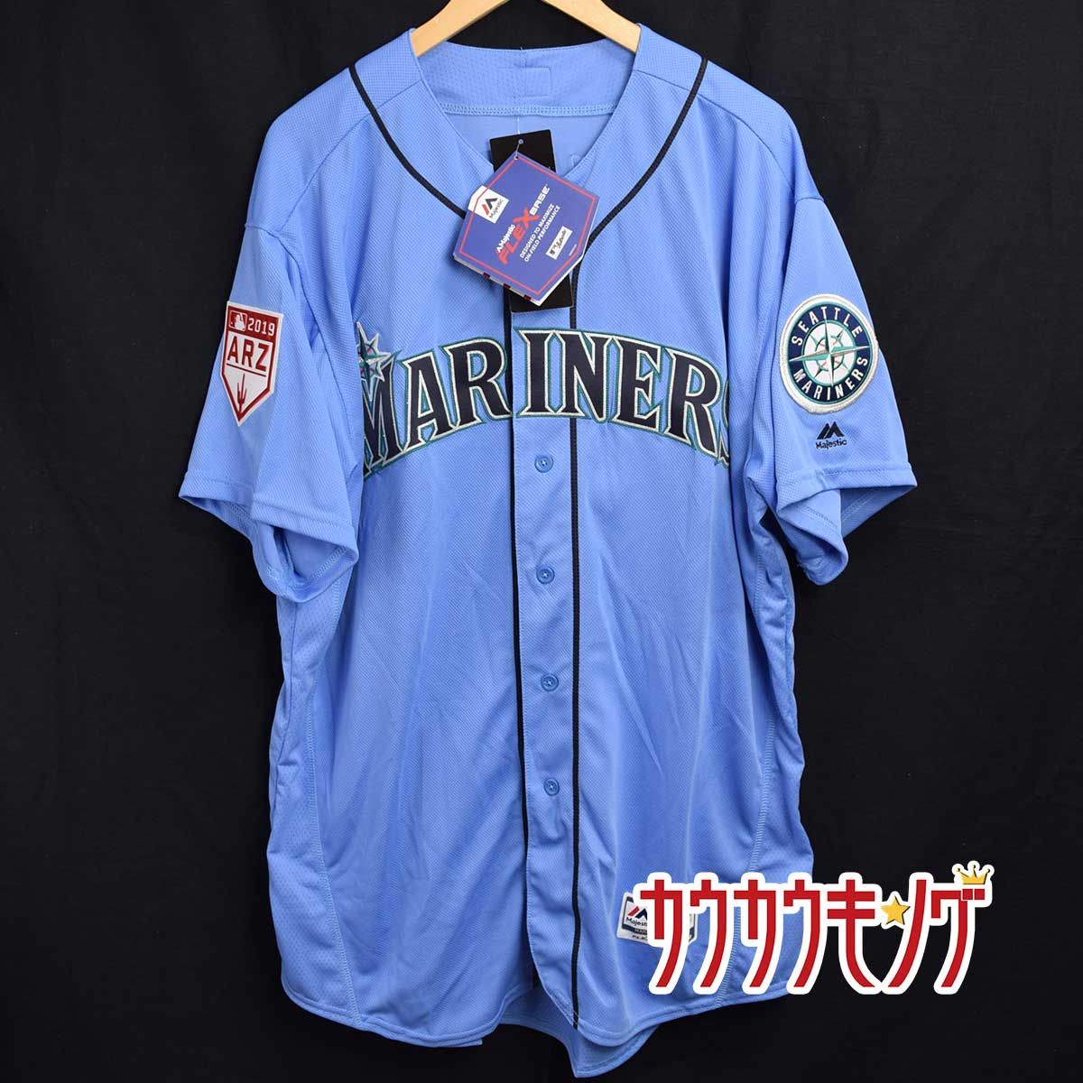 マジェスティック シアトル マリナーズ 19 スプリングキャンプ オーセンティックユニフォーム 18 菊池雄星 サイズ52 XL Majestic