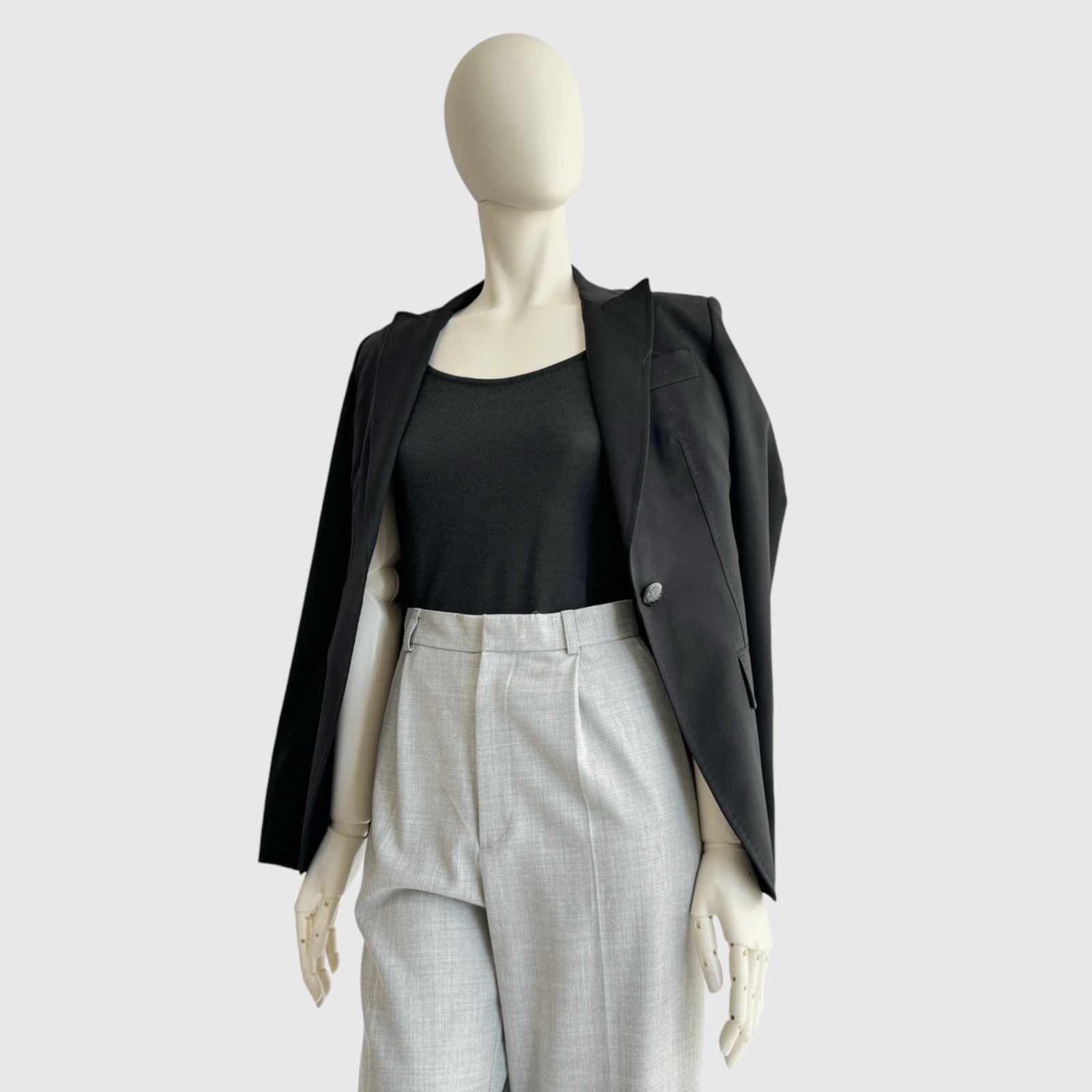 【美品/定価20万】ステラマッカートニー テーラードジャケット 羊毛 40 STELLA McCARTNEY ステラマッカートニー ジャケット ブラック