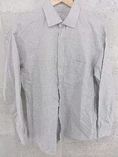 Ermenegildo Zegna エルメネジルド ゼニア 長袖 シャツ 39 15 1/2 グレー #  【1002799631235】