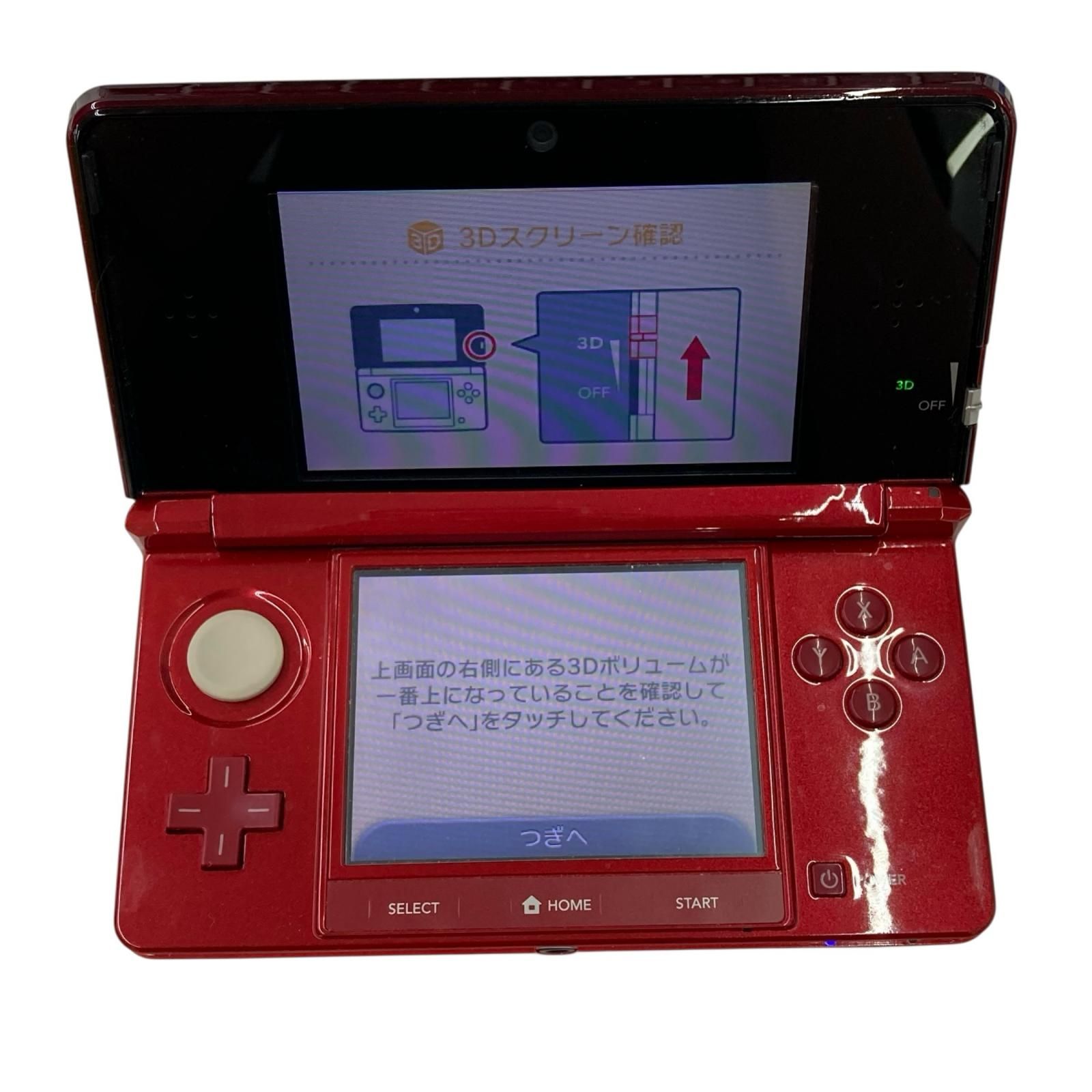 186000 Nintendo 3DS WAP-002 レッド 本体 初期化 動作 済み 説明書付き