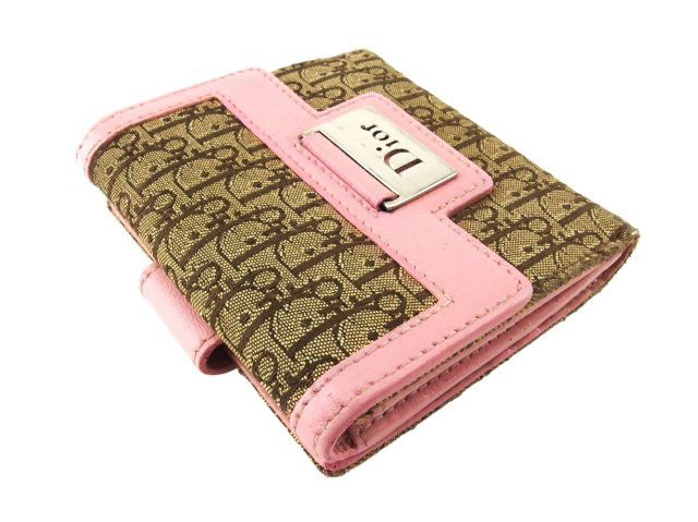 ディオール　ミニ財布 ディオール Wホック 財布 二つ折り ミニ財布 レディース ロゴ