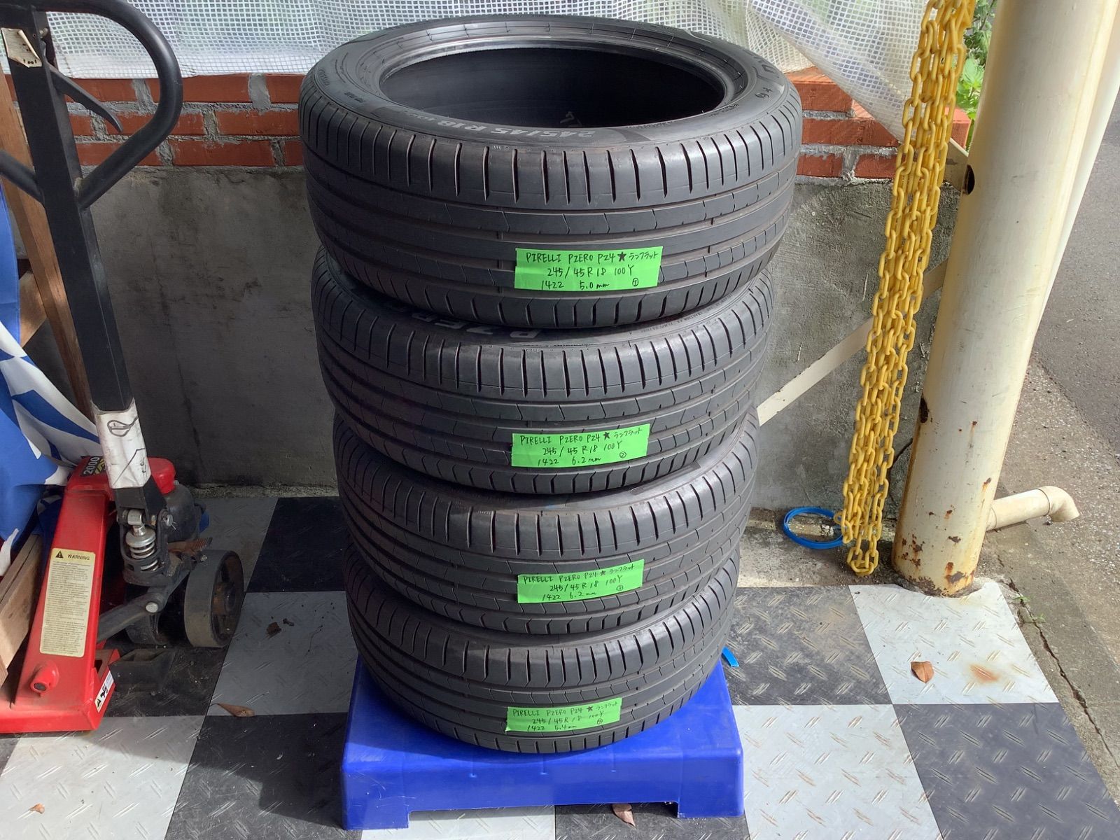 送料込み] BMW承認 245/45R18 100Y ☆ 2022年製 PIRELLI PZERO PZ4 