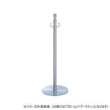 シロクマ フロアパーティションポール クローム ヘアーライン FPP-0101