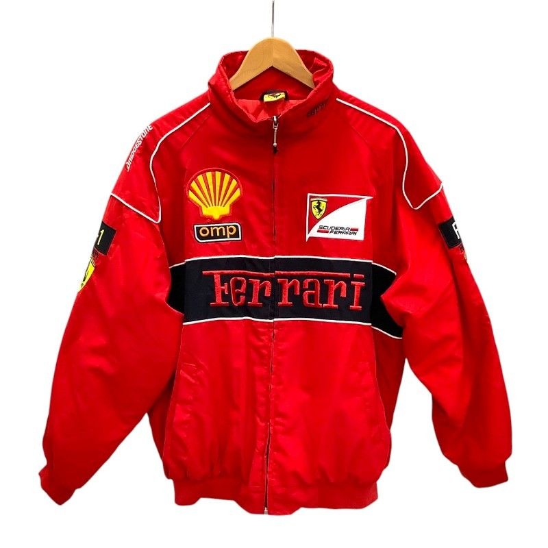 80s XL Ferrari レーシングジャケット Vintage 80s Ferrari Racing Jacket Mens XL Style Auto
