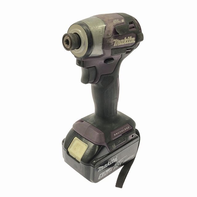 ☆中古品☆makita マキタ 18V 充電式インパクトドライバ TD173D 紫 