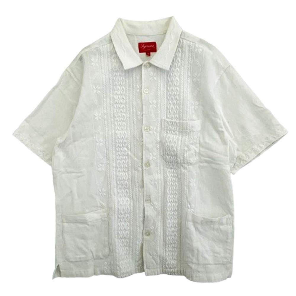 Supreme シュプリーム 20SS Embroidered S/S Shirt エンブロイ