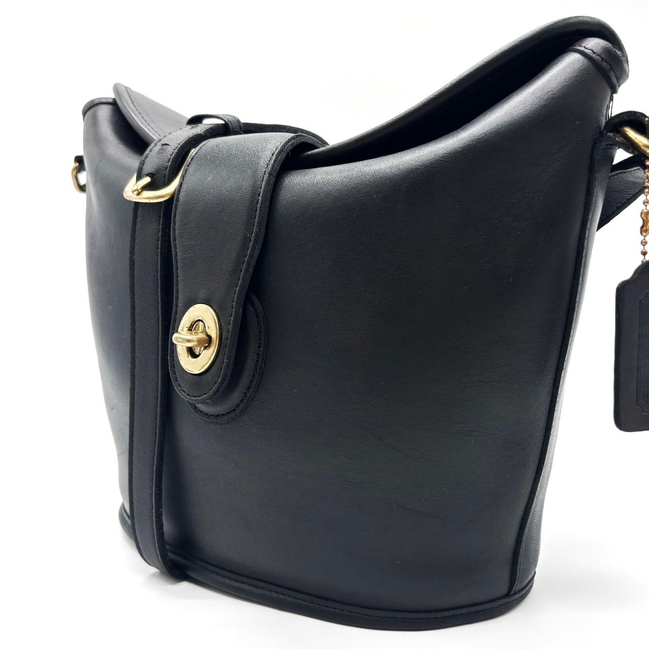 COACH コーチ ターンロック ショルダー バッグ ブラック B9C-5180