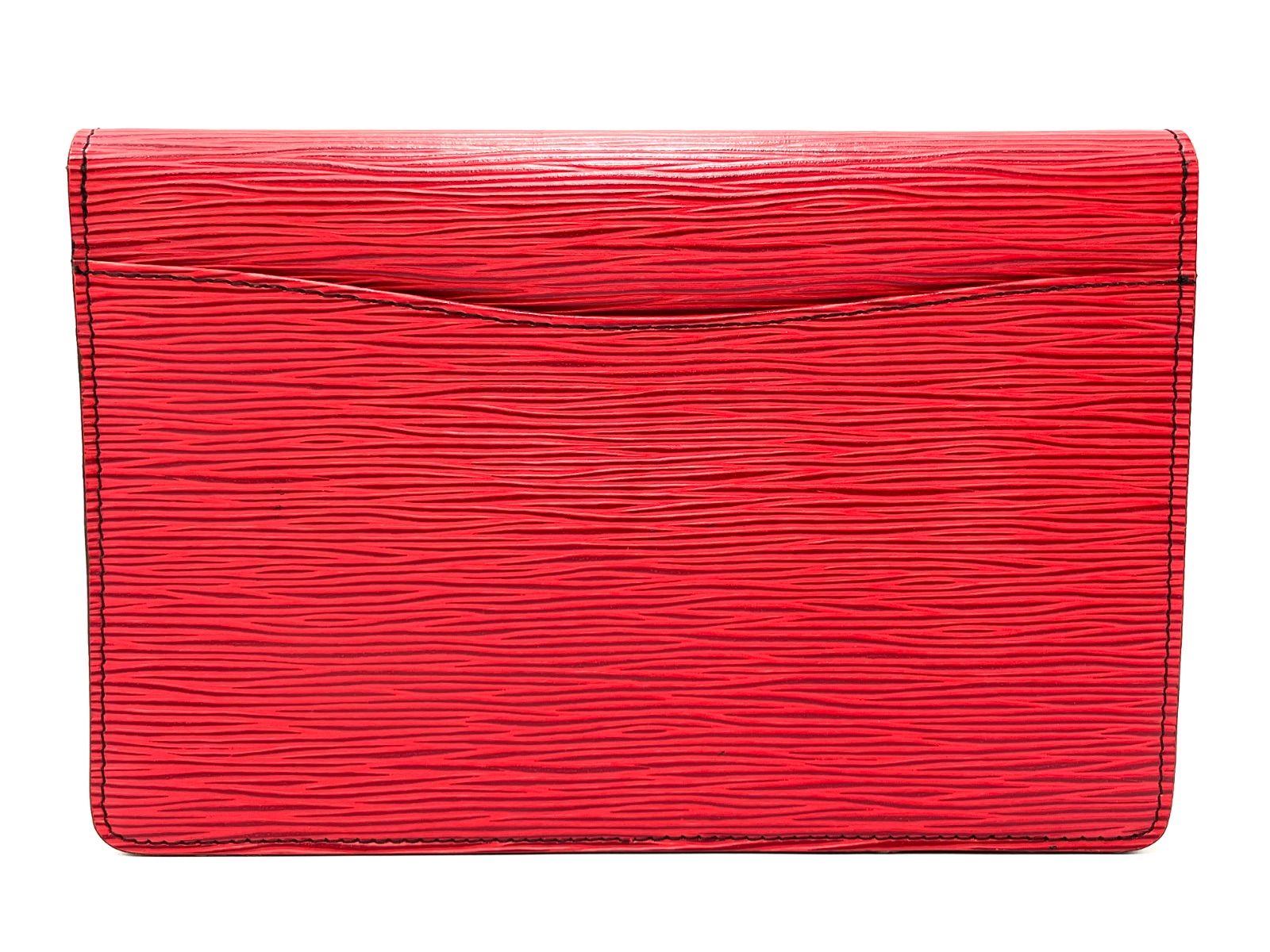 LOUIS VUITTON クラッチバッグ モンテーニュ23 カスティアンレッド 中古】 ルイヴィトン LOUIS VUITTON モンテーニュ 23 クラッチバッグ