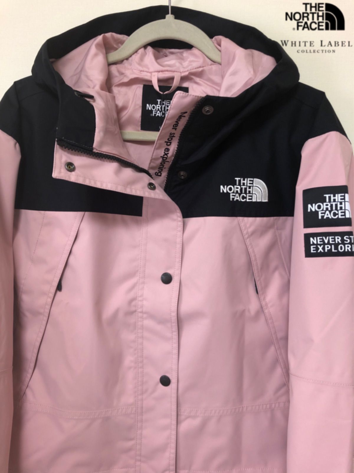 シュガTHE NORTH FACE ホワイトレーベル 日本未発売 パーカー ピンク ...