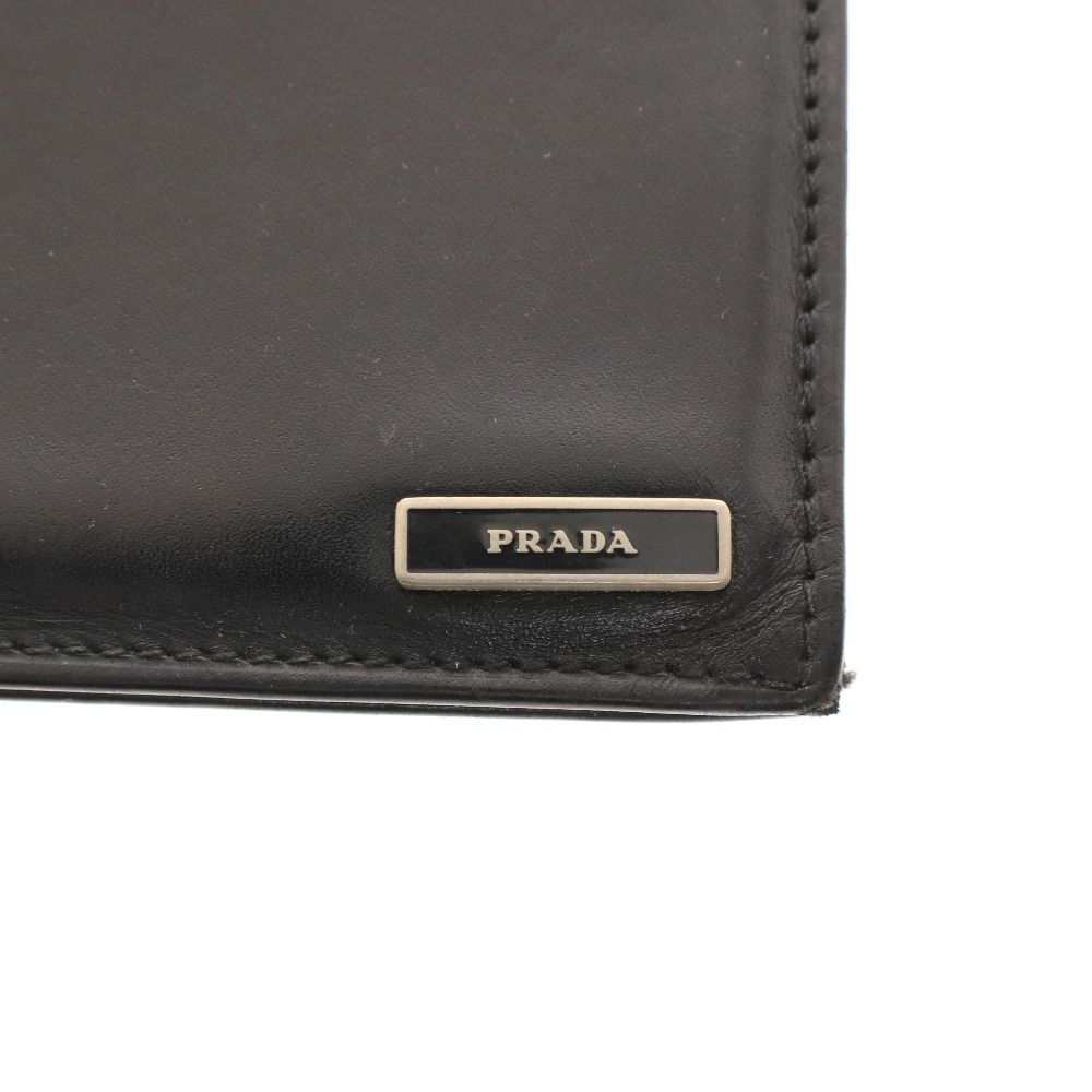 □ プラダ 二つ折り 財布 札入れ カードケース マネークリップロゴ