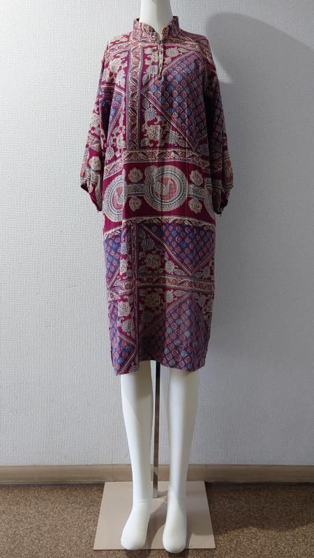 Around the 70’s Pakistan Cotton Dress 総柄 パキスタンコットン ワンピース.