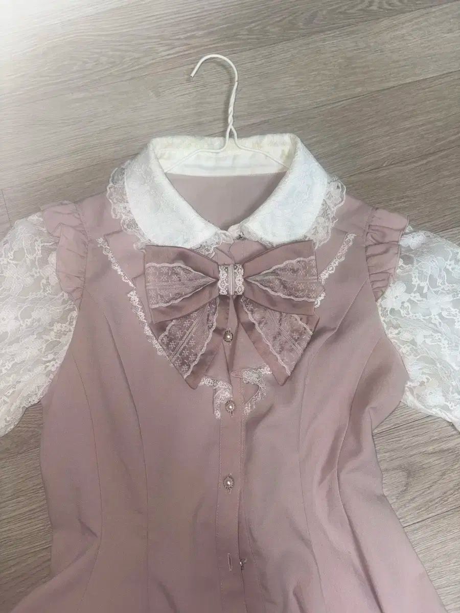 Secret Honey セットアップ ピンク 半袖 Secret Honey半袖チェック