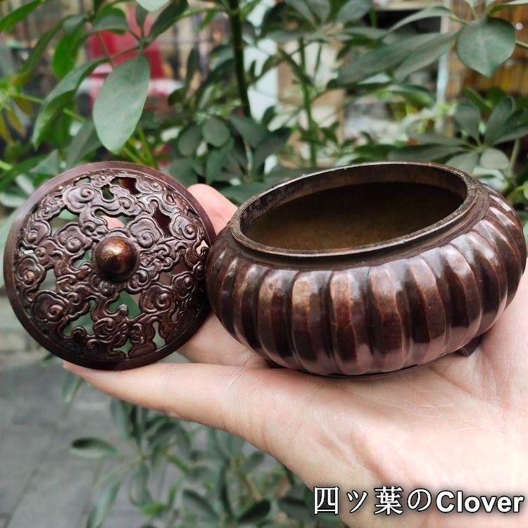 かぼちゃ香炉 装飾品 現代工芸品 美術品 置物 3点 かぼちゃの 香炉 装飾