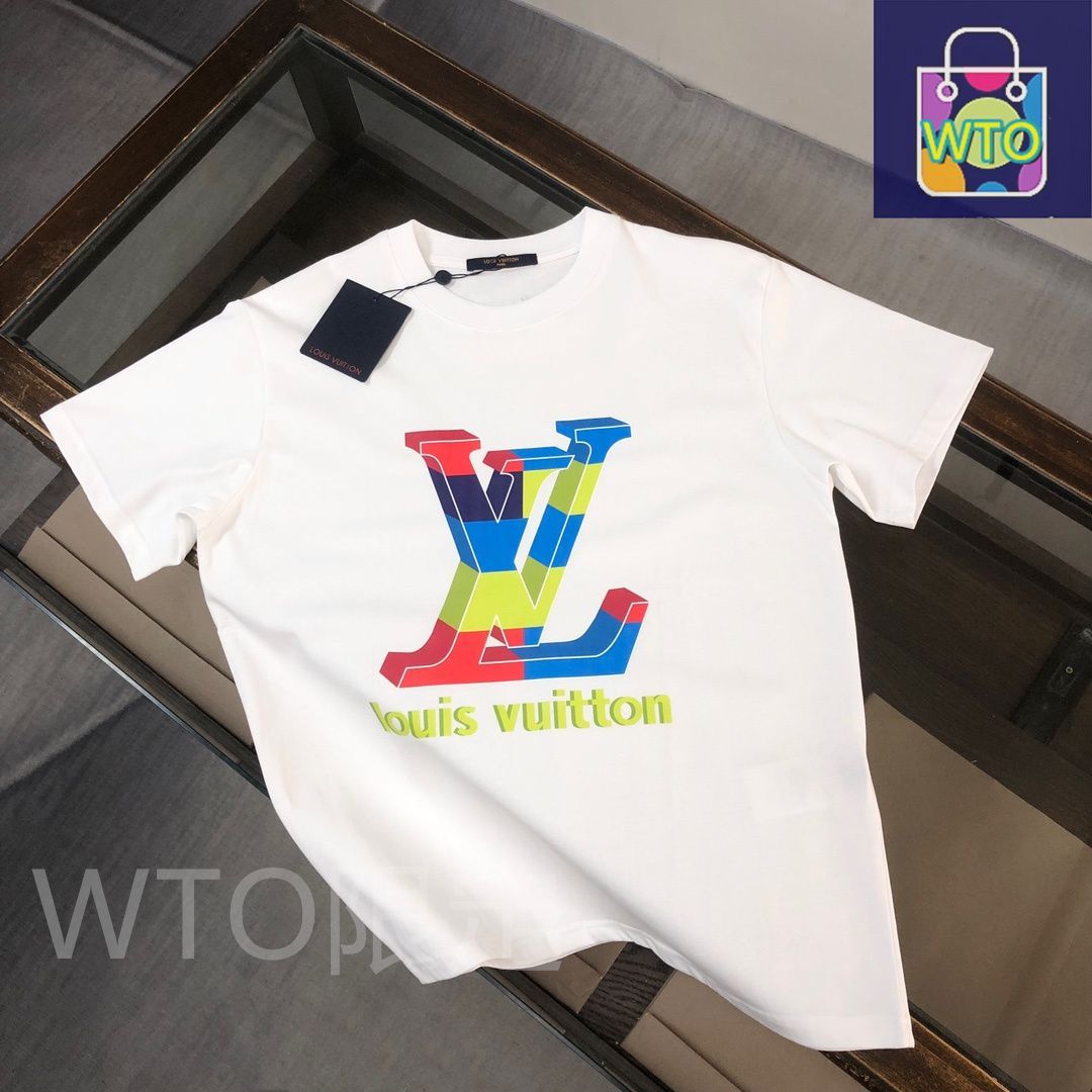 【シンプルお洒落♪】Louis Vuitton★クルーネック Tシャツ シグネチャー コットンクルーネック ｜ルイ・ヴィトン 公式