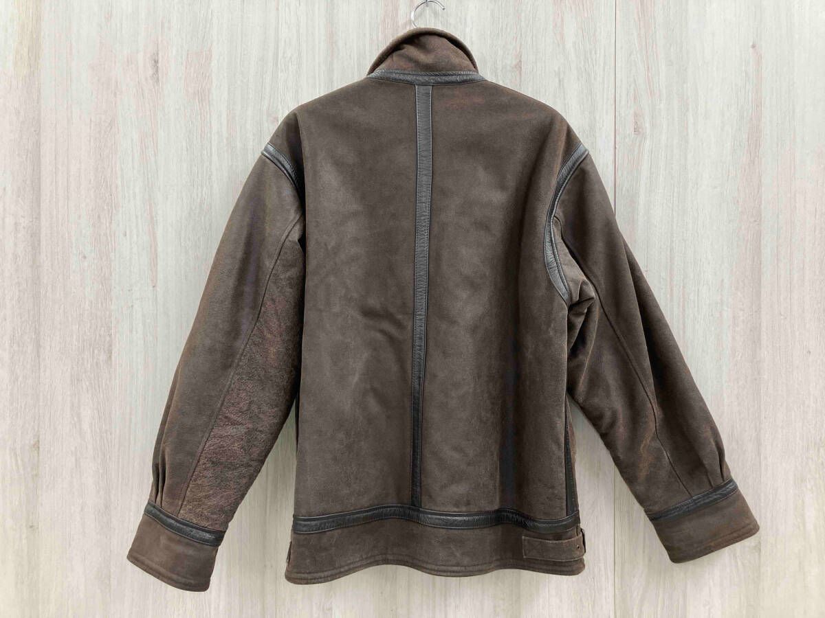 NIGEL CABOURN ナイジェル ケーボン 裏ボアレザージャケット ブラウン