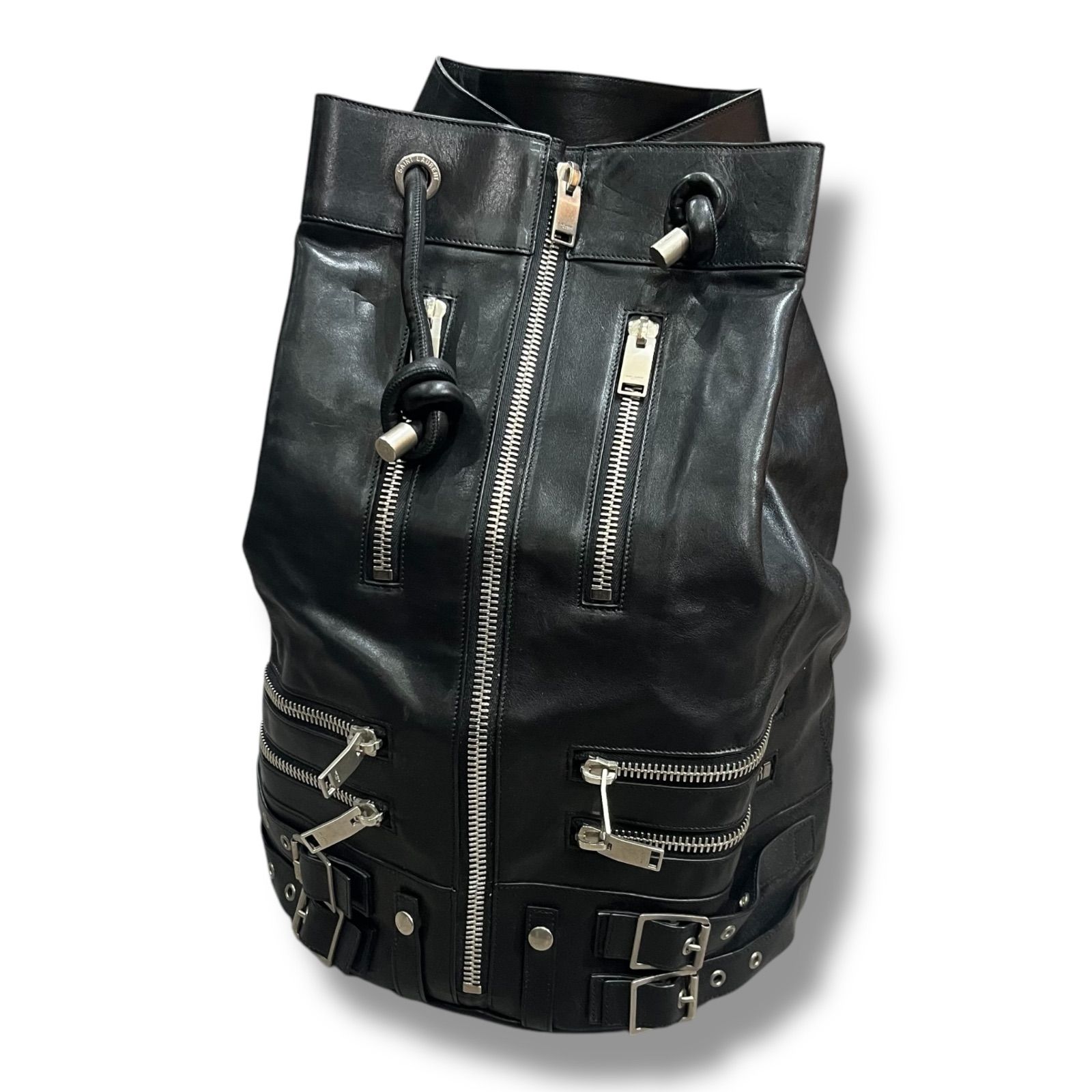 Saint Laurent Paris 14AW Archive エディ期 レザーライダースバック 