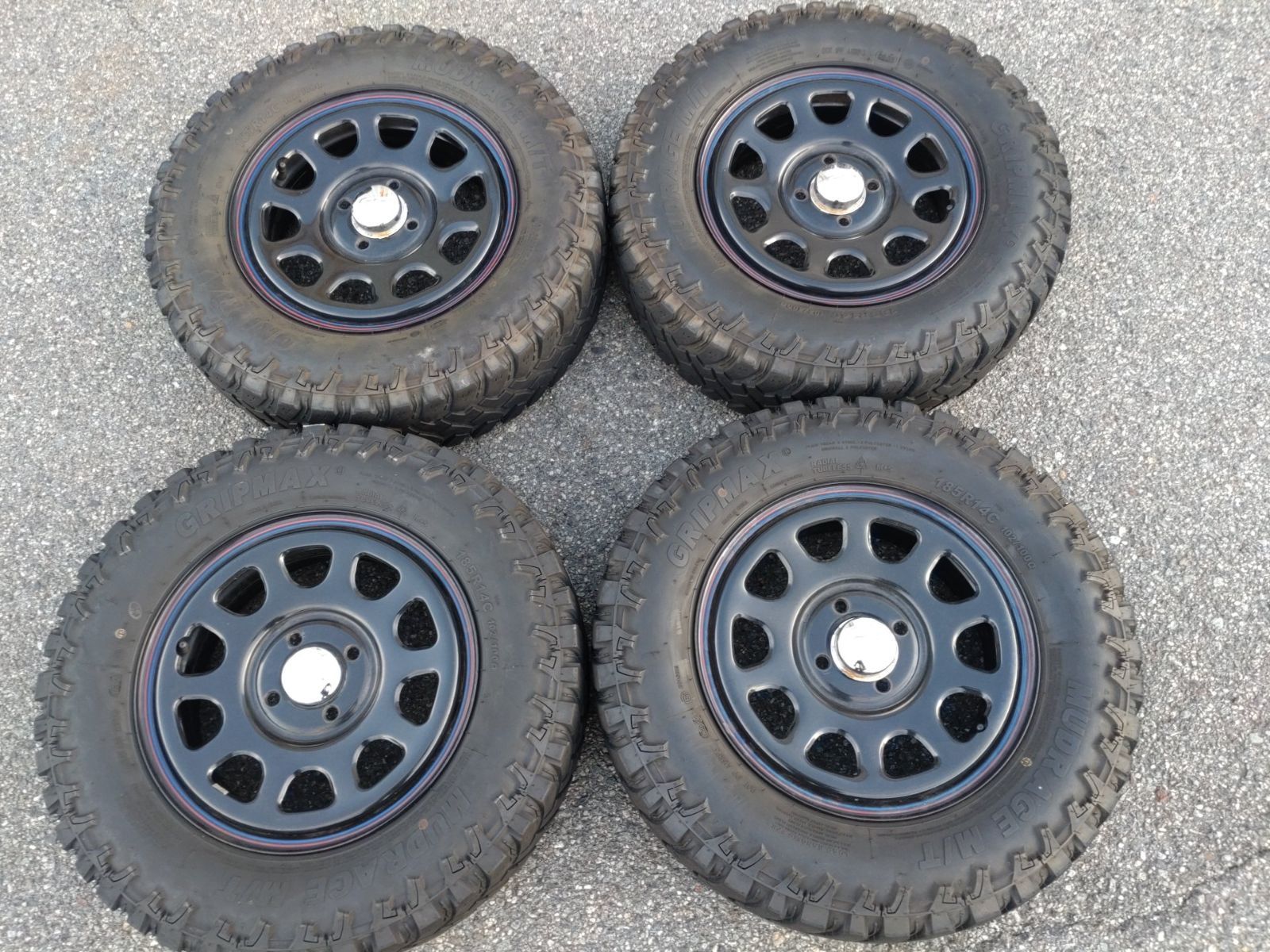 DAYTONA デイトナ ホイール 14インチ 5.0J 40-42前後 100-4H ＆MADRASE M T 185 80R14 4本セット