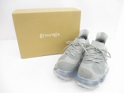 grounds グラウンズ MOOPIE スニーカー 27cm ライトブルー グレー メンズ