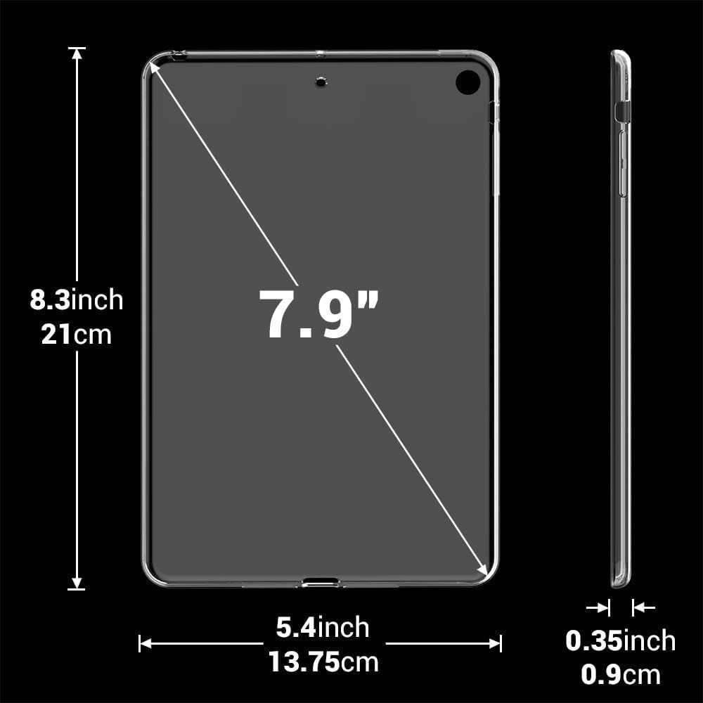 7 9インチ ブラッククリアケース Asgens 3 スリムシリコンソフトTPUタブレットコンピュータケース Apple iPad Mini 1 2012 2 2013 2014