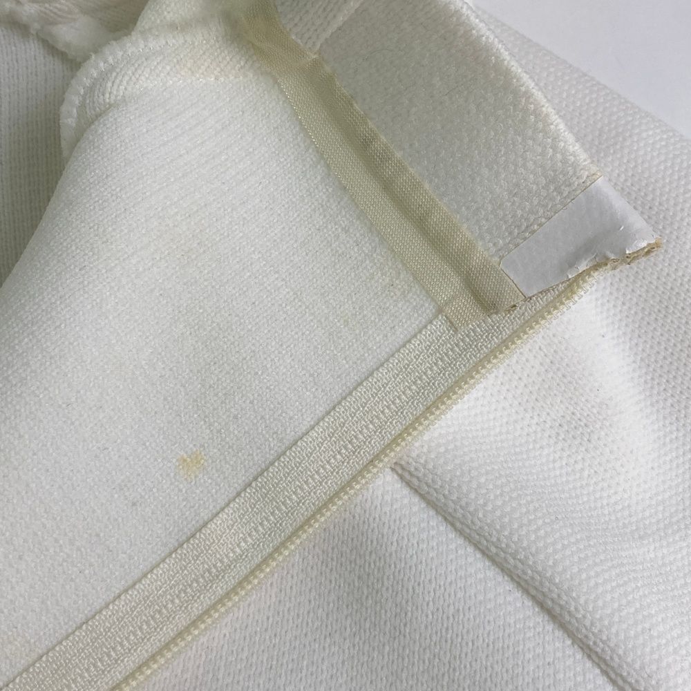 マーク&ロナ　ハーフジップトップス　白　size46 サイズ：46 MARK&LONA マークアンドロナ フード付ハーフジップ