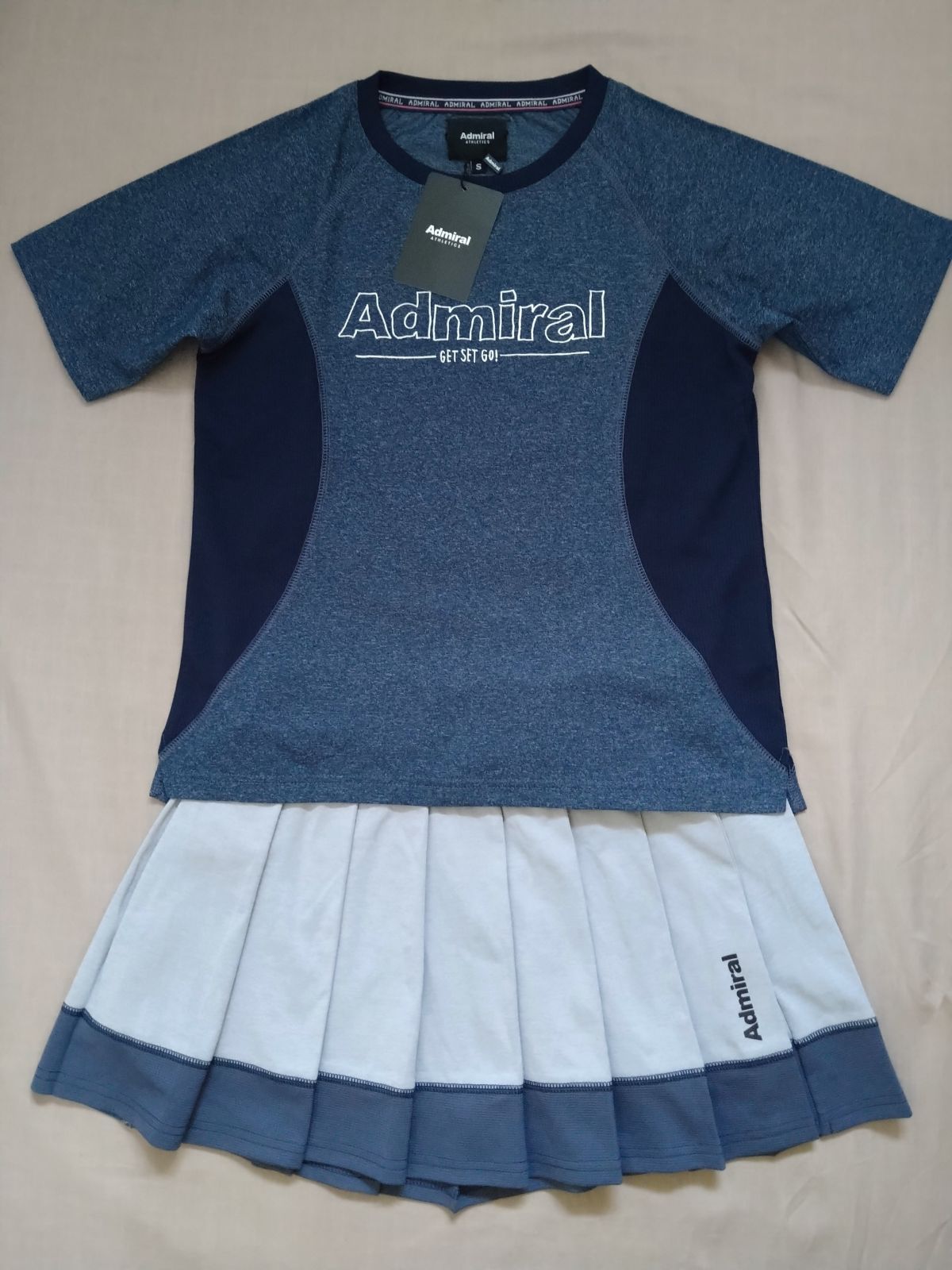 Admiral アドミラル テニス ウェア シャツ スコート 上下セット S〜M