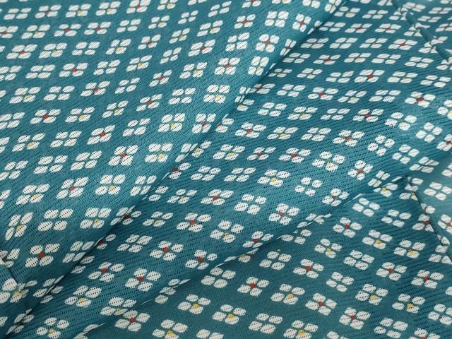 平和屋着物＊夏物 小紋 絽 花菱尽くし 洗える着物 AABB0591st