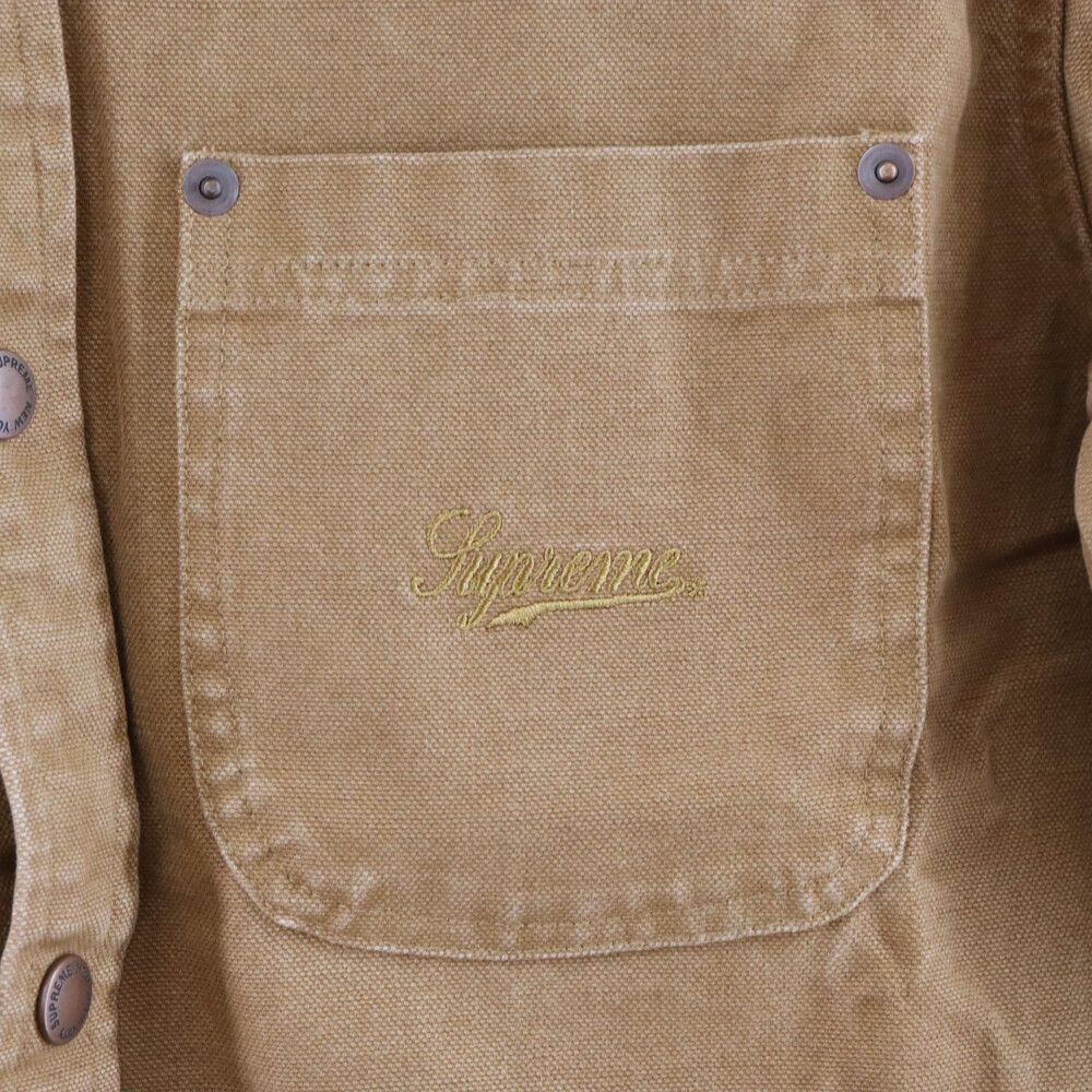 SUPREME (シュプリーム) 19AW script canvas snap shirt スクリプト