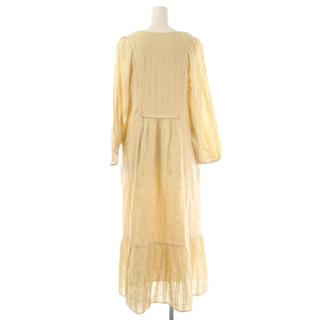 サラマリカ sara mallika 24SS STRIPE SHIRRING LONG-SLEEVE