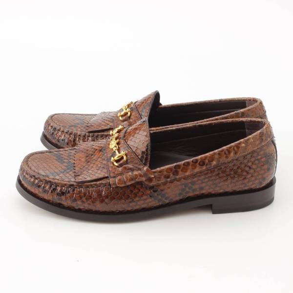 CELINE セリーヌ パイソン柄 ローファー 致せ 