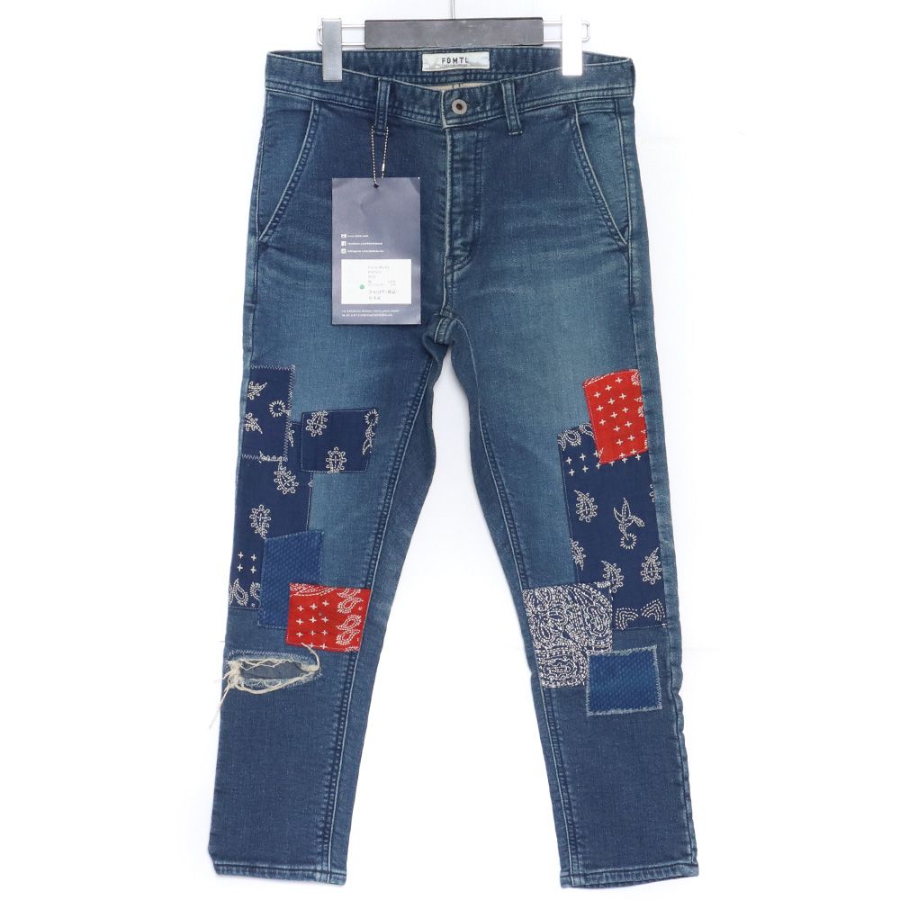 未使用 FDMTL CROPPED DENIM PANTS W28サイズ インディゴ FA18/MC43