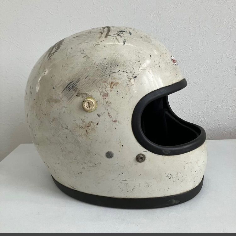 BELL STAR ☆ビンテージ 当時物 1970年代 XLサイズ 白 族ヘル Z1
