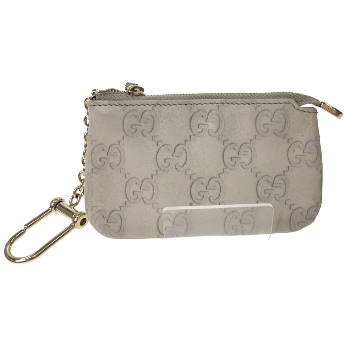 ▽▽GUCCI グッチ コインケース GG シマ レザー キーリング付 233183