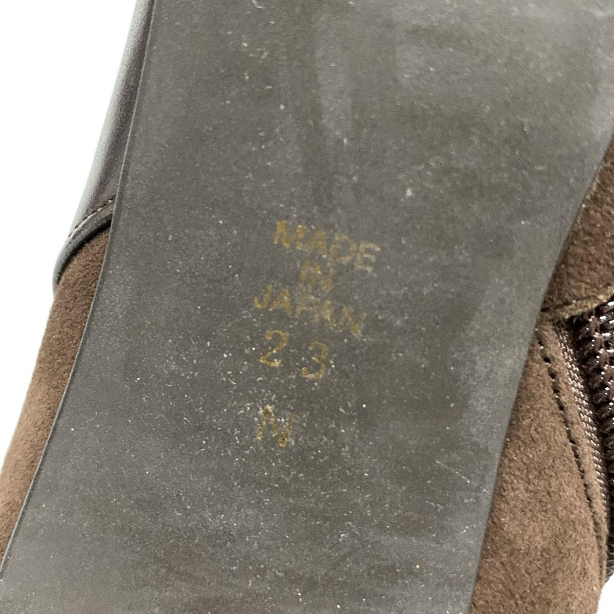 中古 DIANA ダイアナ ショートブーツ 23 レディース - ダークブラウン レザー 【正規品販売】