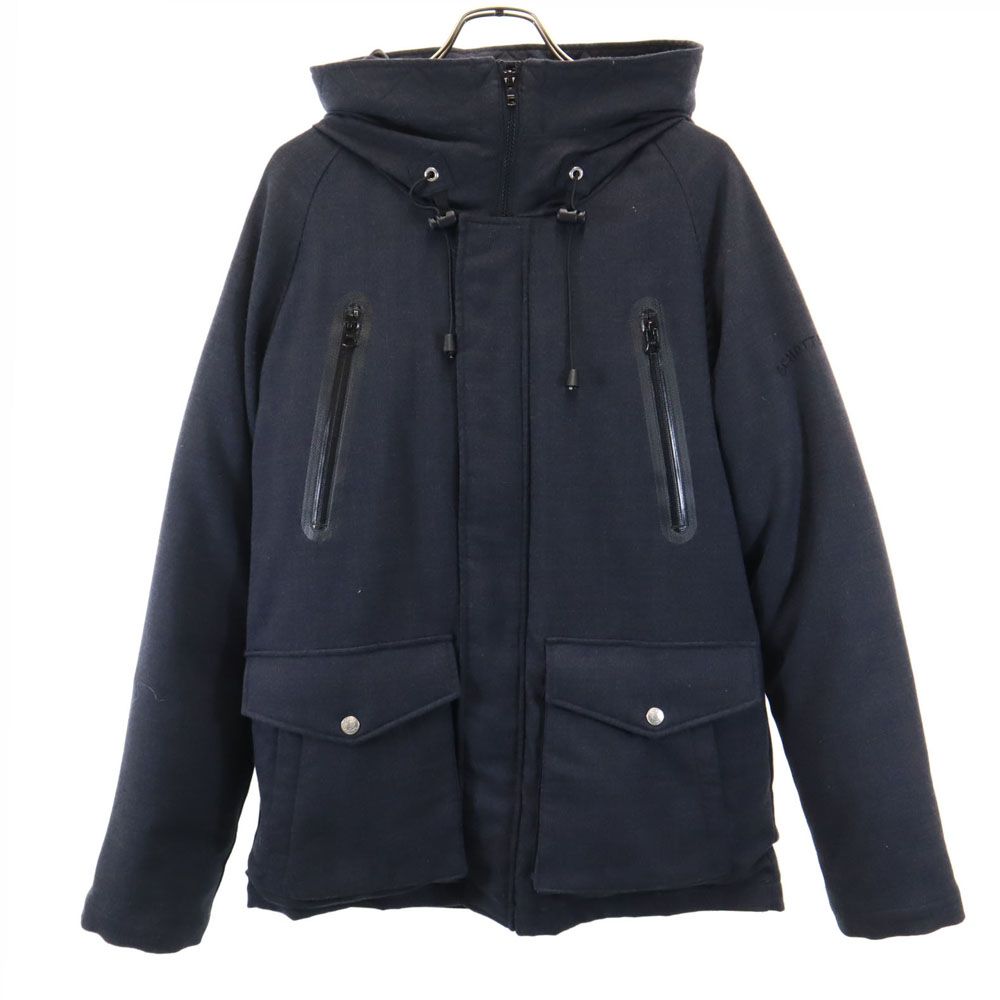 ショット シップス ジェットブルー別注 シュノーケル ダウンジャケット S チャコールグレー schott x SHIPS JET BLUE パーカー メンズ