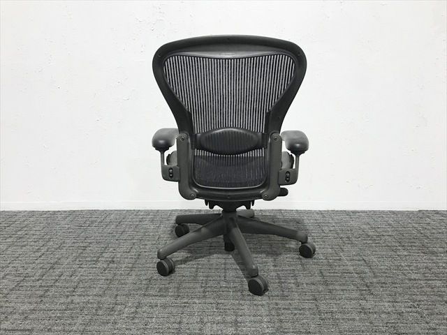 HermanMiller アーロン Bタイプ フルサポート ランバーサポート付 オフィスチェア ハーマンミラー ブラック