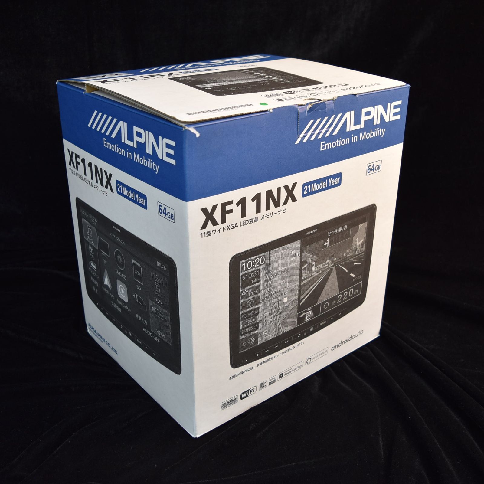 ALPINE 11型カーナビ フローティングビッグX11 XF11NX2 アルパイン 画面線キズ 擦れ有り ディスプレイ品