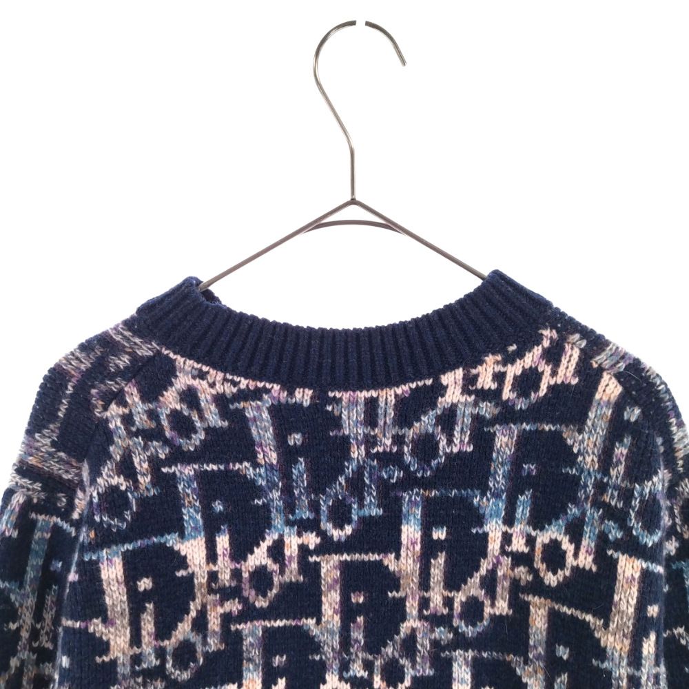 DIOR (ディオール) 21AW Oblique Wool Jacquard Sweater 193M638AT344 ディオール  ディオールオブリークウールジャガードニット 長袖セーター