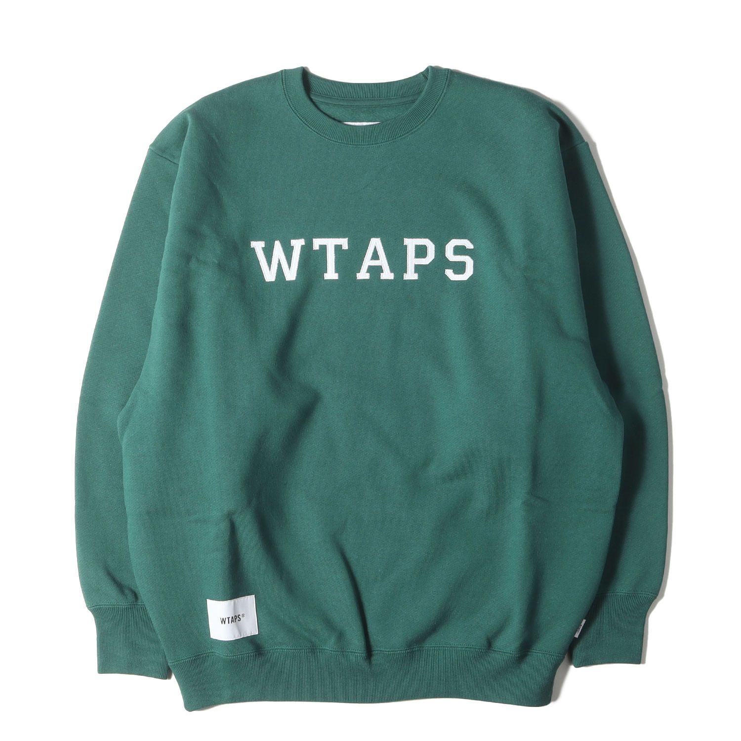 WTAPS グリーン スウェット トレーナー WTAPS オリーブ スウェット 