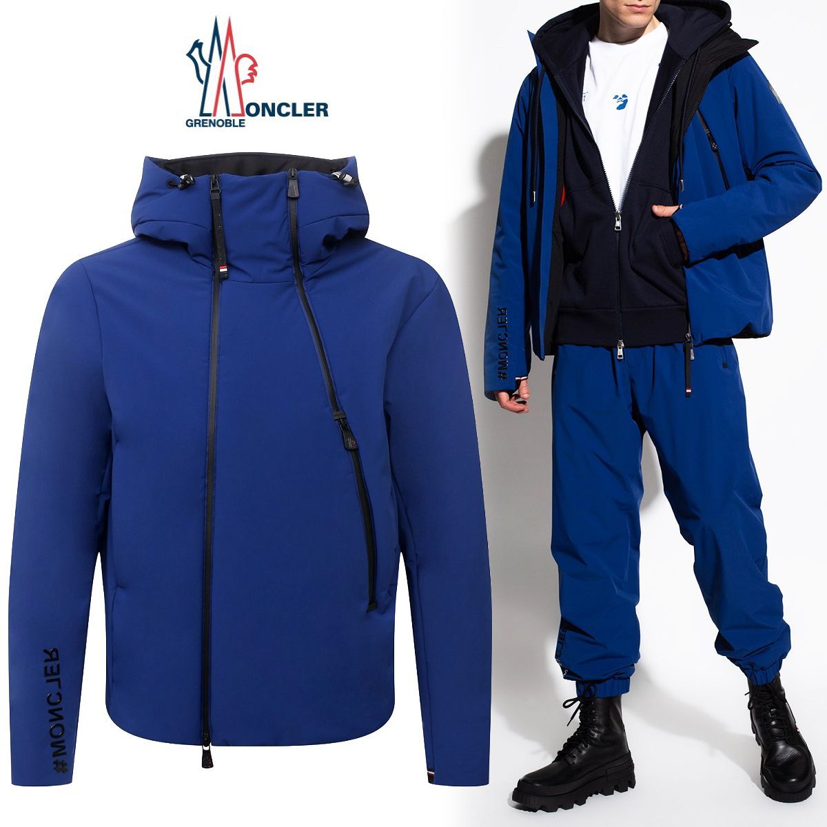 MONCLER GRENOBLE PERIASC モンクレール 2 ダウン 青 MONCLER GRENOBLE PERIASC ブルー ダウンジャケット - メルカリ