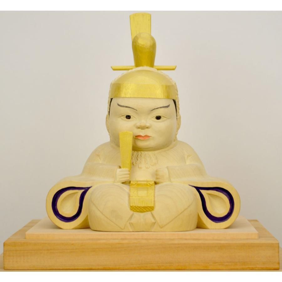 【天神様】『井波彫刻』こども天神 加茂 蕃山(かも ばんざん) 五寸五分 楠(くす) ※お顔の表情は1体ごとに若干異なります。