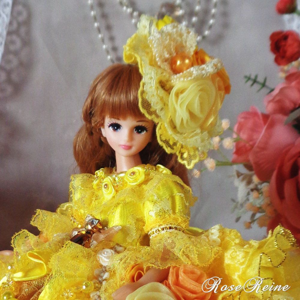 ベルサイユの薔薇 ロマンスフェアリーイエロー 豪華15段ボリュームフリルドレス ベルサイユの薔薇 ロマンスフェアリーイエロー 豪華15段ボリューム