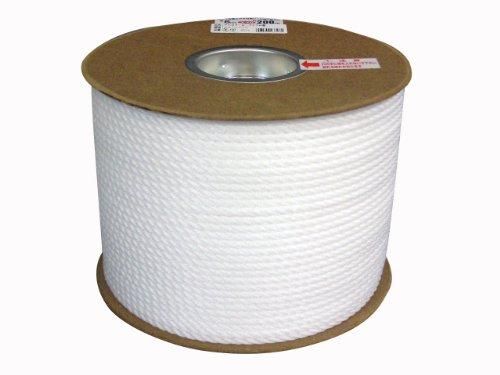 【新品・5営業日で発送】ユタカメイク PEカラーロープドラム巻 白 6mm×200m 【RE-107】