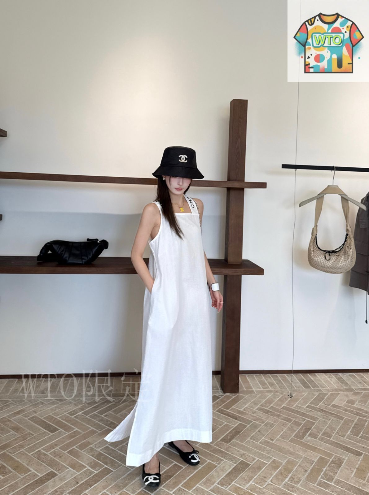 今日特価】Chanel 新款 ヴィンテージ風ロングワンピース-3