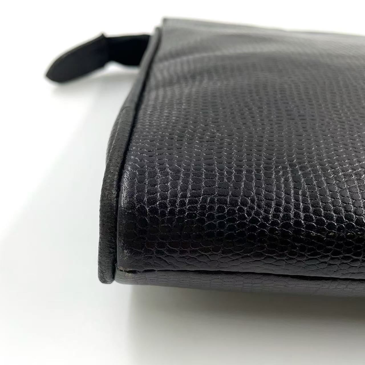 HERMÈS ジジェ　ネイビー レザー クラッチバッグ HERMÈS ジジェ ネイビー レザー クラッチバッグ HERMES エルメス