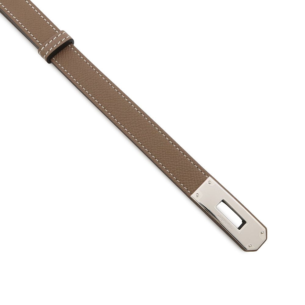 新品 エルメス ケリーベルト エトゥープ エルメス ケリーベルト エトゥープ/シルバー金具 エプソン W刻印
