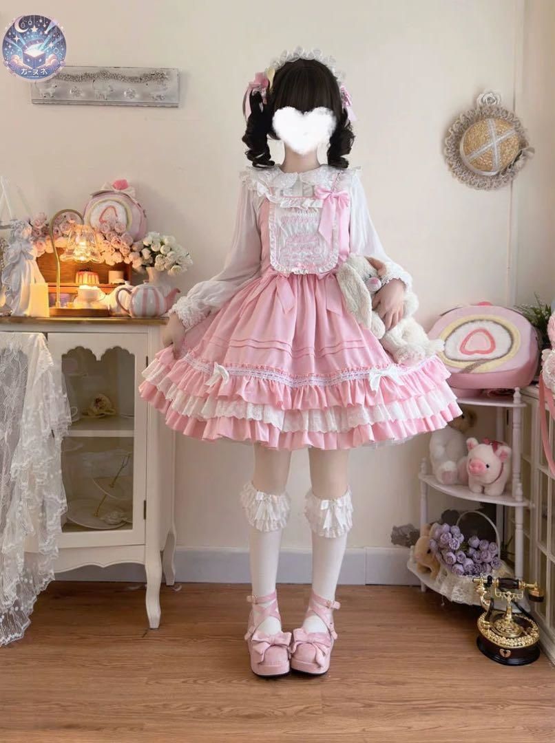 リボン付きロリータワンピース